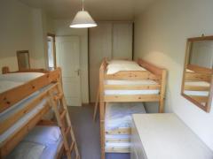 Chalet Le Belvedere - Apartment 1, bunk bedroom