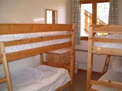 Chalet Le Belvedere - Apartment 1, bunk bedroom